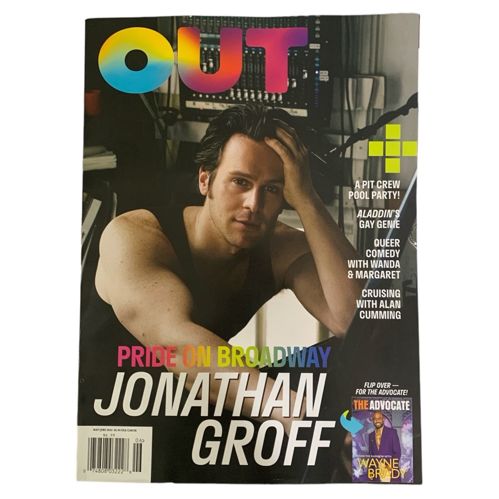 Out Magazine May June 2024 Jonathan Groff Broadway The Advocate Wayne Brady
